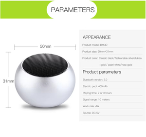 Nhỏ M3 Không Dây Xách Tay <span class=keywords><strong>Mini</strong></span> <span class=keywords><strong>Bluetooth</strong></span> Loa Kim Loại Bocinas Ngoài Trời Loa Hoạt Động Thể Thao Âm Thanh - Product Image 5