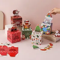 Divertido Set Sorpresa de Navidad para Mejores Amigos con Tarjeta de Regalo Extraíble, Papel Reciclable y Plegable con Acabado Bronceado