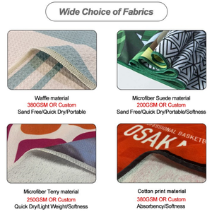 Toalla de playa sin arena de plástico reciclado gofres de microfibra sublimación personalizada de secado rápido con <span class=keywords><strong>logoo</strong></span> - Product Image 5