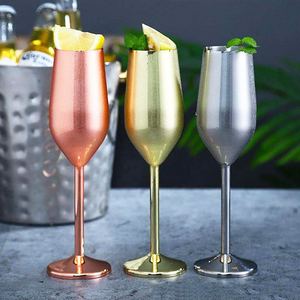 Verre à champagne sans pied en acier inoxydable, gobelet à eau en métal personnalisé, gobelet <span class=keywords><strong>vintage</strong></span> pour boire - Product Image 5