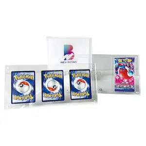 Custom BGS CGC Grading Cards Display Frame Wall Mountable acrylic Pokemon Graded Sports Card slab Frame