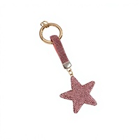 Vente d'usine – Porte-clés étoile créatif entièrement orné de diamants, ouvrable, pendentif de voiture, en métal tendance, vente en gros