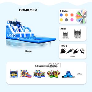 Toboggan aquatique gonflable avec piscine, pour usage extérieur, commercial, pour fêtes, locations de jeux pour enfants et adultes - Product Image 5