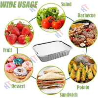 Couvercles en papier d'aluminium de qualité alimentaire à faible MOQ pour barquettes et contenants en aluminium