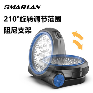 ไฟฉุกเฉินสมาร์แลน ไฟฉาย LED กันน้ำ IPX5 พับได้ หมุนได้ ใช้เป็นพาวเวอร์แบงค์สำหรับกิจกรรมกลางแจ้ง - Product Image 5