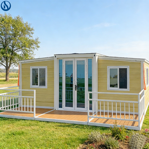 Rumah Prefabrikasi 20ft 40ft, Rumah Kontainer Pengiriman yang Dapat Dipindahkan dan Diperluas dengan 2, 3, 4 Kamar Tidur, Dapur, dan Kamar Mandi - Product Image 2