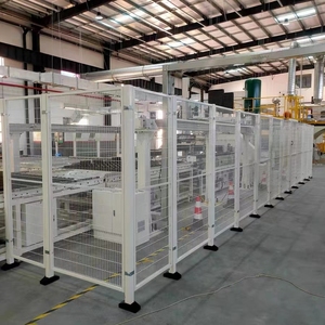 Painéis De Cerca De Segurança De Máquinas Portas De Cerca De Segurança Guarda Robótica Articulada Metal Aço Personalizado Cerca De Segurança Sustentável