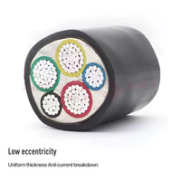 Câble d'alimentation industriel basse tension en aluminium blindé PVC, 3, 4 ou 5 conducteurs, YJLV/YJLV22, avec fil d'acier