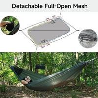 Hamac de camping d'extérieur avec moustiquaire, hamacs légers et portables pour le camping, la randonnée et le trekking