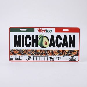 Recuerdos de México, Placa de Matrícula Personalizada, Tamaño 30*15cm, Placa de Coche de Aluminio, Diseño Decorativo - Product Image 3