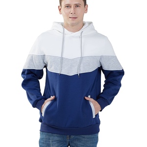 Sweat à capuche polaire oversize confortable pour homme, style streetwear hip-hop, avec couleurs contrastées et design graphique brodé cool à fermeture éclair - Product Image 5