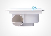 Ventilateur d'extraction de plafond en plastique pour salle de bain, extracteur de tuyau monté au plafond, ventilation d'air, ventilateur de plafond