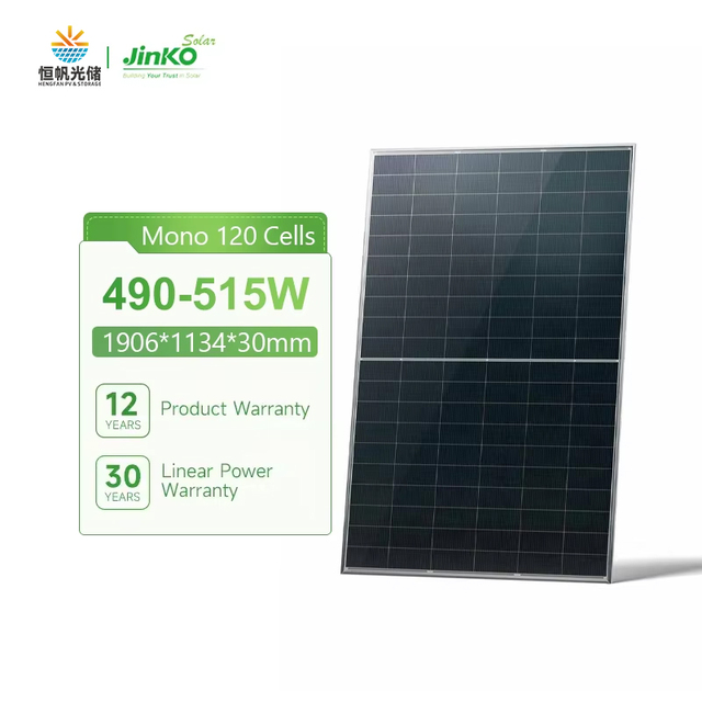 For Monocrystalline HJT N-Type Bifacial Solar Panel 490W-515W BIPV HBC All Black