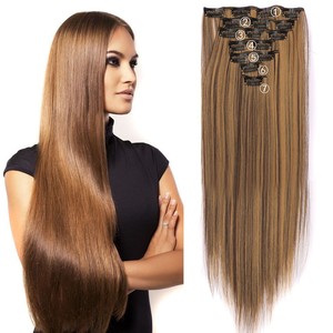 Extensions de cheveux synthétiques naturels 4C, 24 pouces, 7 pièces, à clipser, <span class=keywords><strong>Shake</strong></span> and Go Organique Mastermix Coily Straight - Product Image 1