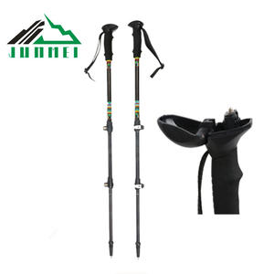 Bâtons <span class=keywords><strong>de</strong></span> <span class=keywords><strong>marche</strong></span> télescopiques ultralégers en fibre <span class=keywords><strong>de</strong></span> carbone aluminium pliable 7075 <span class=keywords><strong>nordique</strong></span> randonnée Trekking pôle extérieur ultraléger - Product Image 2