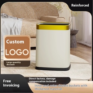 Grand <span class=keywords><strong>panier</strong></span> en papier double couche Poubelle <span class=keywords><strong>d</strong></span>'hôtel de style Ins Haut de gamme Commercial Catering KTV B & B Special Guest Room Made Plastic - Product Image 6