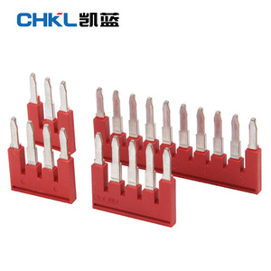 Bloque de terminales de resorte CHKL PTST2.5 Serie FBS, tira de conexión de 2.5mm de paso, tira de cortocircuito de borde central - Product Image 2