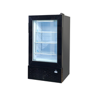 Congélateur à glace compact portable Meisda SD50 50L, alimenté par l'électricité, pour usage commercial, avec porte en verre, certifié CE