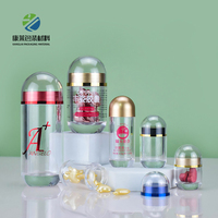 Bocal à bouchon à vis en plastique de 100ml le plus vendu Conception de logo personnalisé pour la médecine Capsule brune Bouteilles de pilules Type de joint d'impression d'écran