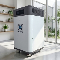 Station d'alimentation portable tout-en-un modulaire et empilable IP65 48V, batterie au lithium LiFePO4 pour stockage d'énergie solaire hybride 10-20 kW