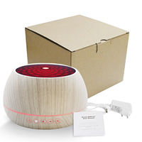 Pour grandes pièces chambre 1000ml Grain de bois brume fraîche parfum d'air Led diffuseur aromathérapie huiles essentielles humidificateur