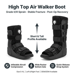 <span class=keywords><strong>Bota</strong></span> <span class=keywords><strong>Ortopédica</strong></span> de Caña Alta con Diseño de Punta Abierta para Esguinces Graves y Recuperación Estable de Fracturas - Product Image 1