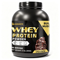 Poudre de protéines de lactosérum OEM 5 lb (2,3 kg) pour la croissance musculaire, complément sportif et nutritionnel pour hommes