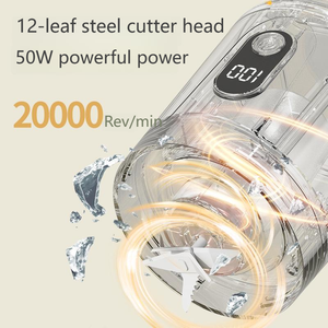 Nuevo Exprimidor Portátil Inalámbrico para Exteriores, 2 en 1, Exprimidor y Vaso para Beber Directo, Carga USB, 12 Cuchillas, Licuadora Multifuncional - Product Image 6