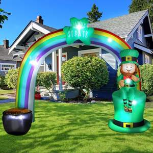Arche gonflable de lutin arc-en-ciel pour décorations extérieures, fête de la Saint-<span class=keywords><strong>Patrick</strong></span> et Pâques, décorations gonflables amusantes et festives - Product Image 3