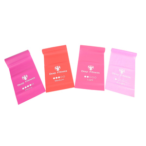 Ensemble de 5 bandes d'exercice de résistance, bandes de puissance pour traction, yoga, Theraband, sangles de cheville avec bandes tubulaires, barre de Pilates - Product Image 4