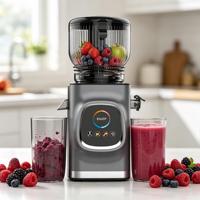 Commerciële slimme slowjuicer, koudgeperste, BPA-vrije sapcentrifuge voor heel fruit, grotere maat, zelfreinigende koudgeperste sapcentrifuge.