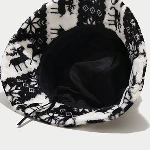 Chapeau de soleil tendance pour couple, motif cerf de Noël, chaud, pour l'automne et l'hiver, style Azov, pour l'extérieur - Product Image 3
