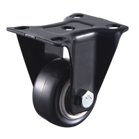 VIMA-Roulette pivotante de 2 pouces pour meubles, 50kg, roulette en PP noir pour chaise, bureau, chariot, canapé, roulette légère