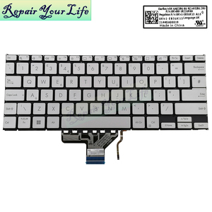 คีย์บอร์ดแล็ปท็อปแบ็คไลท์ของสหราชอาณาจักรสำหรับ <span class=keywords><strong>Asus</strong></span> <span class=keywords><strong>VivoBook</strong></span> <span class=keywords><strong>Go</strong></span> <span class=keywords><strong>14</strong></span>พับ TP1401 <span class=keywords><strong>TP1400</strong></span> 0KNB0-1823UK00แป้นพิมพ์0KNB0-1822UK00ใหม่ - Product Image 3