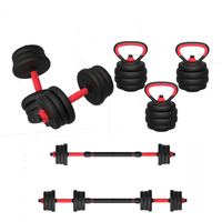 Ensemble d'haltères à prix avantageux, haltères en ciment, ensemble de kettlebells, salle de sport à domicile, poids libres, haltères réglables