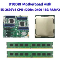 Carte mère X10DRI E-ATX LGA 2011, chipset Intel C612, TDP 145W, double processeur 2*E5-2699V4, 2x DDR4-2400 16 Go de mémoire RAM
