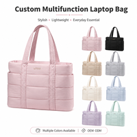 Bolsa Multifuncional Personalizada para Portátil, Elegante Bolso de Mano Acolchado para Oficina, para Viajes Diarios, Negocios y Regalos