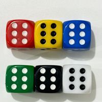 Dés à compter carrés multicolores en acrylique de 25 mm de haute qualité pour le jeu de table Donjons et Dragons