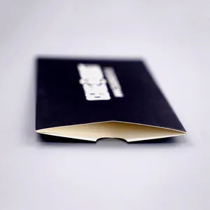 Black Mini Paper Business Vip Membership Credit Card Envelope Hotel Key Card Paper Sleeve Packaging Cash Money Envelopes