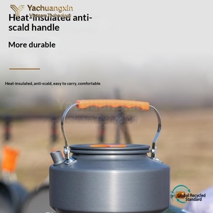 Outdoor <b>Backpacking</b> Nonstick Aluminum Cookware Set with <b>Mini</b> Gas Stove Fork-Spoon 1-2L Capacity for Hiking Camping & Picnics - Product Image 4