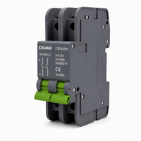 Disjoncteur solaire DC LTB7N-63PV 2P 63A 800V DC 6kA pour rail DIN, idéal pour boîtier de combinaison photovoltaïque