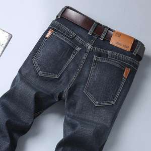 <span class=keywords><strong>Jeans</strong></span> da <span class=keywords><strong>Uomo</strong></span> Personalizzati a Gamba Dritta <span class=keywords><strong>Pantaloni</strong></span> Casual in Denim Elasticizzato Taglie Forti - Product Image 2