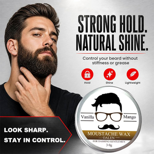 Cera per Barba e Baffi Naturale Private Label per Uomo - Prodotti per lo Styling della Barba, Cera Modellante per la Cura dei Peli del <span class=keywords><strong>Viso</strong></span> - Product Image 3