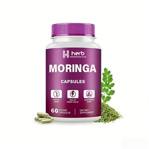 Cápsulas de Hoja de Moringa de Marca Privada OEM/ODM, Moringa 60 en Polvo, Promueve la Digestión, Energía Plus, Suplemento, Cápsulas de Moringa Orgánica - Product Image 1