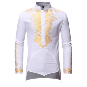 <span class=keywords><strong>Top</strong></span> <span class=keywords><strong>Coat</strong></span> da uomo con stampa in oro caldo a maniche lunghe da uomo - Product Image 1
