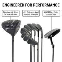 Ensemble complet de clubs de golf professionnels pour hommes avec logo personnalisé et driver en titane à MOI élevé pour les propriétaires de marques