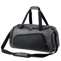 Sac de voyage de week-end en cuir PU noir style crocodile, motif géométrique personnalisé, pour homme, idéal pour les activités de plein air