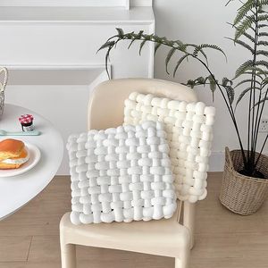 Bay pencere dekorasyonu veya oda atmak yastıklar için ev için en çok satan Modern Minimalist kare dokuma yastık - Product Image 1