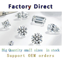Oval şekil 3x2mm - 8x6mm DEF VS CVD elmas/HPHT Lab sentetik elmas gevşek taş takı Lab için yetiştirilen elmas