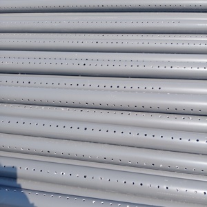 Tubo hidropónico UPVC, tubos de drenaje de PVC de <span class=keywords><strong>4</strong></span> pulgadas con tubos de agua de plástico perforados de 5 pulgadas y 160mm, flexibles con conexión pegada - Product Image 2